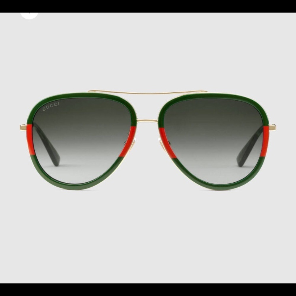 Gucci Aviator Metal Sunglasses